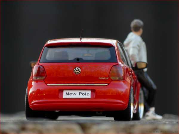 1:18 VW Polo 6R NEW 2010 RED Edition + BBS RS Alufelgen = RAR